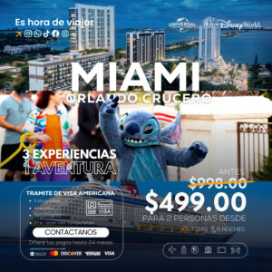 PLAN DE VIAJE PROMOCIONAL MIAMI-ORLANDO