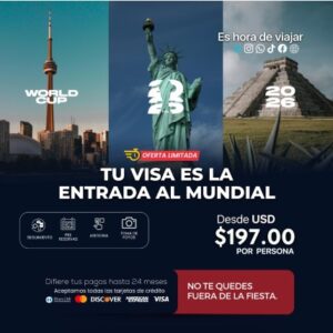 SERVICIO DE TRAMITE DE VISA AMERICANA (MUNDIALISTA)